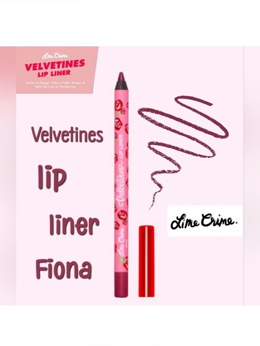 Fiona | Discontinued Velvetines Lip Liner | Lime Crime | Brand New | Authentic